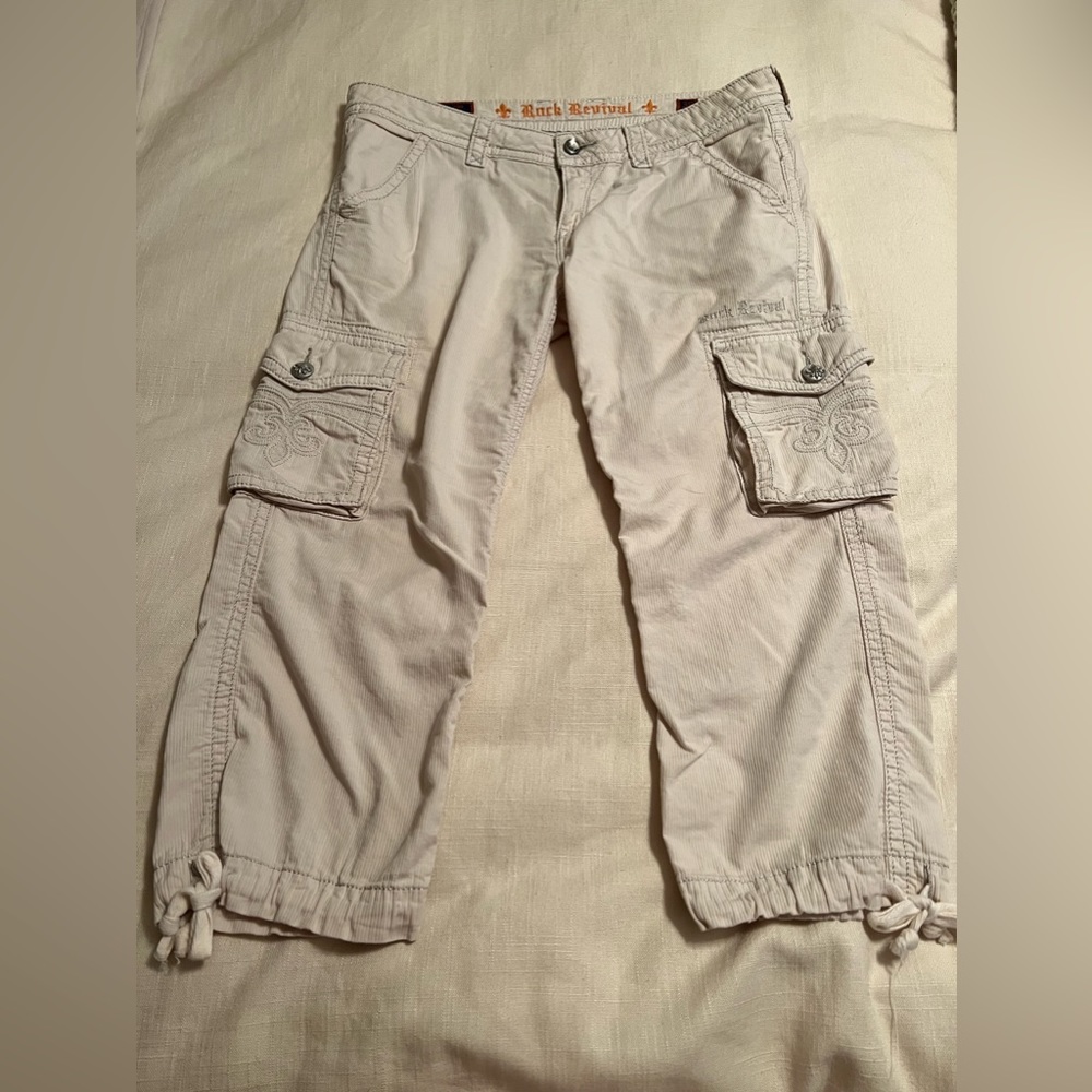 🌟🌟Rock Revival l🌟🌟Cargo Crop Pants 30